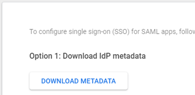 Google Workspace SSO