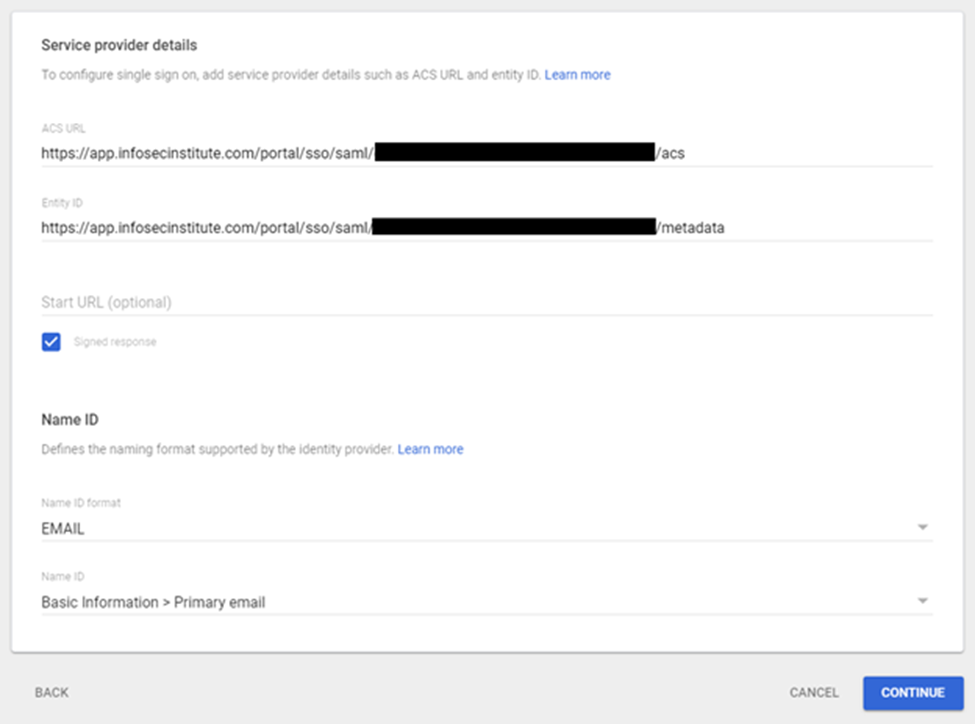 Google Workspace SSO